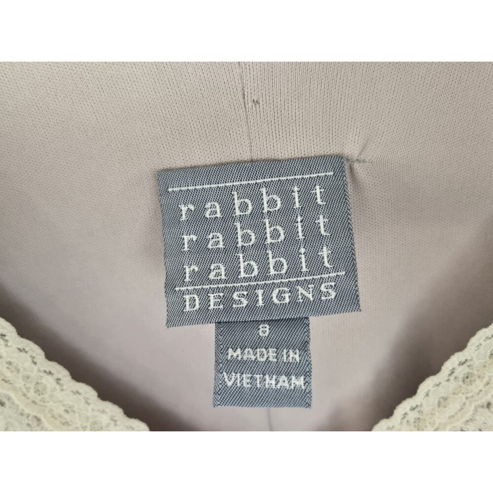 Rabbit Rabbit Rabbit Designs Dress Womens 8 Boho Cottagecore Prairie Natural - Picture 4 of 8
